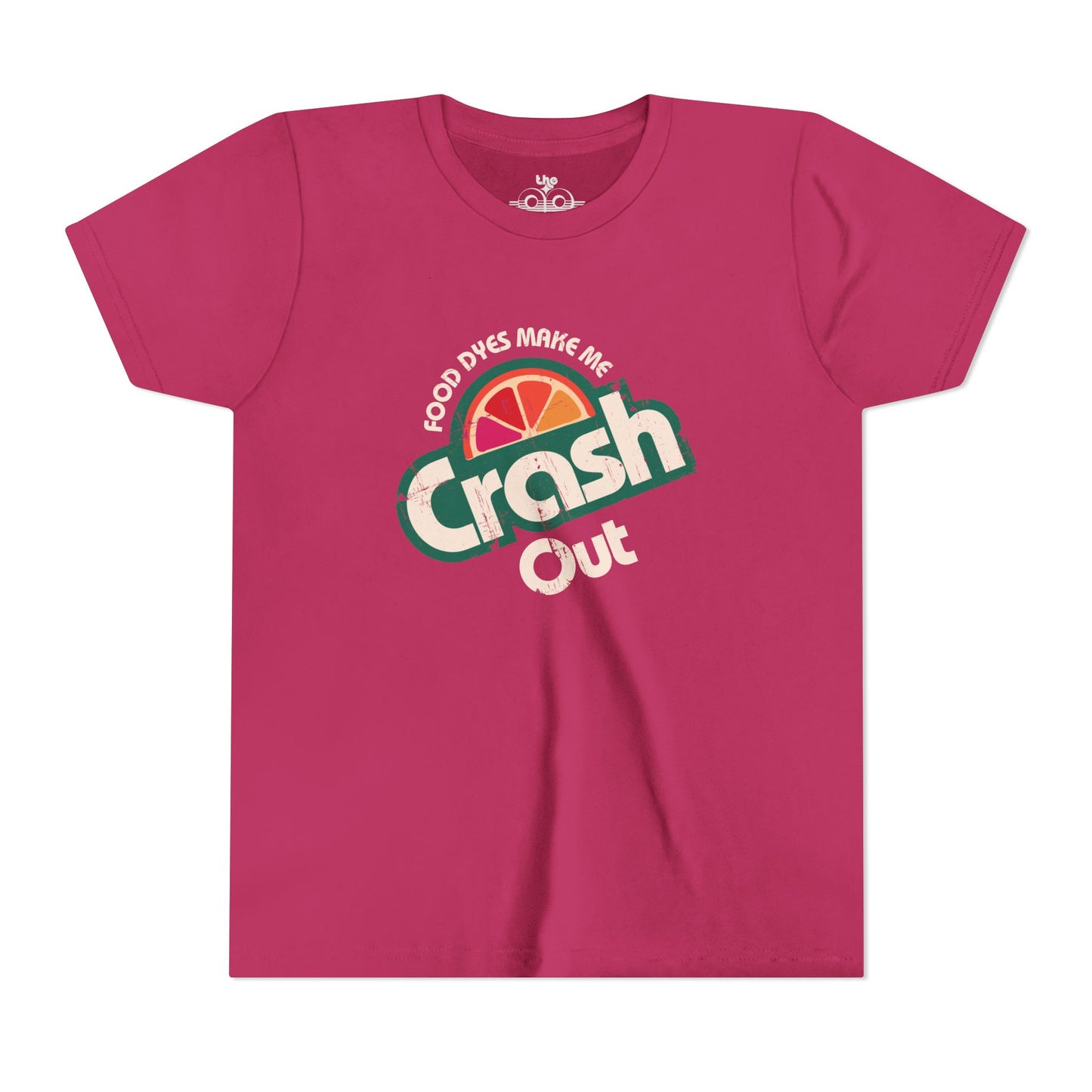 Food Dyes Make Me Crash Out - Unisex Youth Short Sleeve Tee