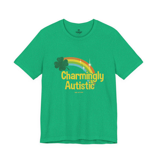 Charmingly Autistic - Adult Unisex Jersey Short Sleeve Tee