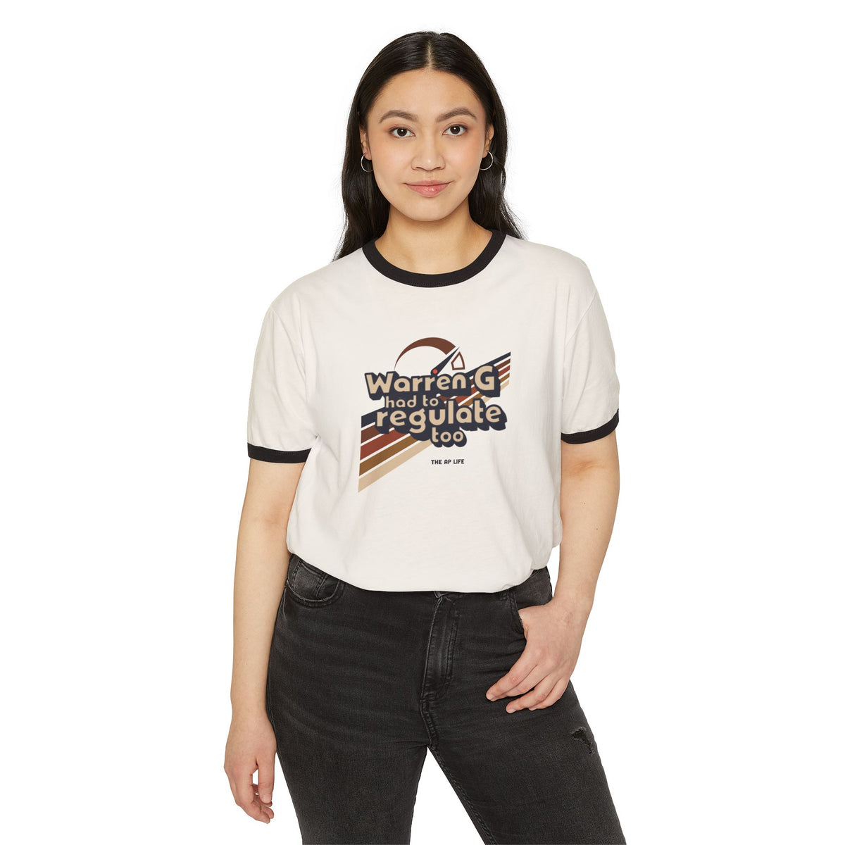 Warren G Had To Regulate Too - Print on Demand - Adult Unisex Ringer Tee
