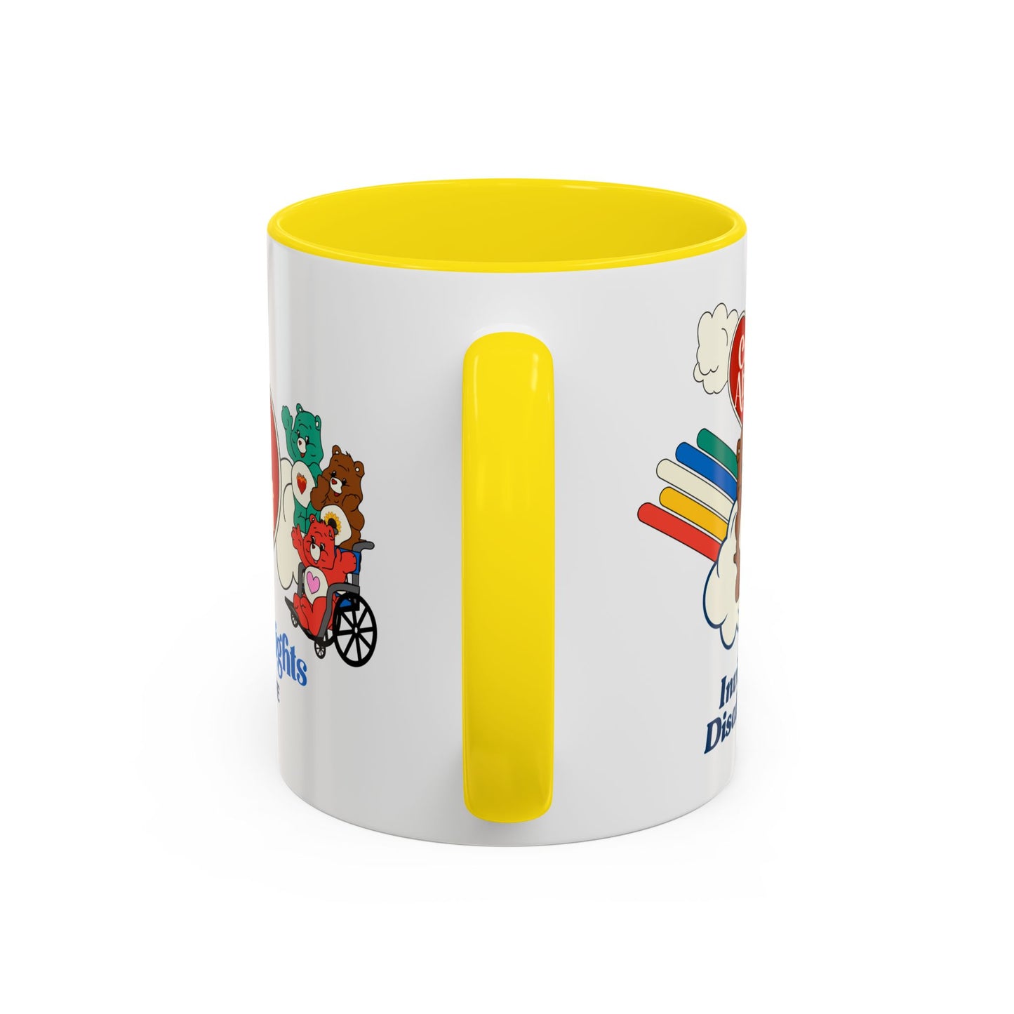 Care About Invisible Disabilities - Disability Rights - Accent Coffee Mug (11, 15oz)