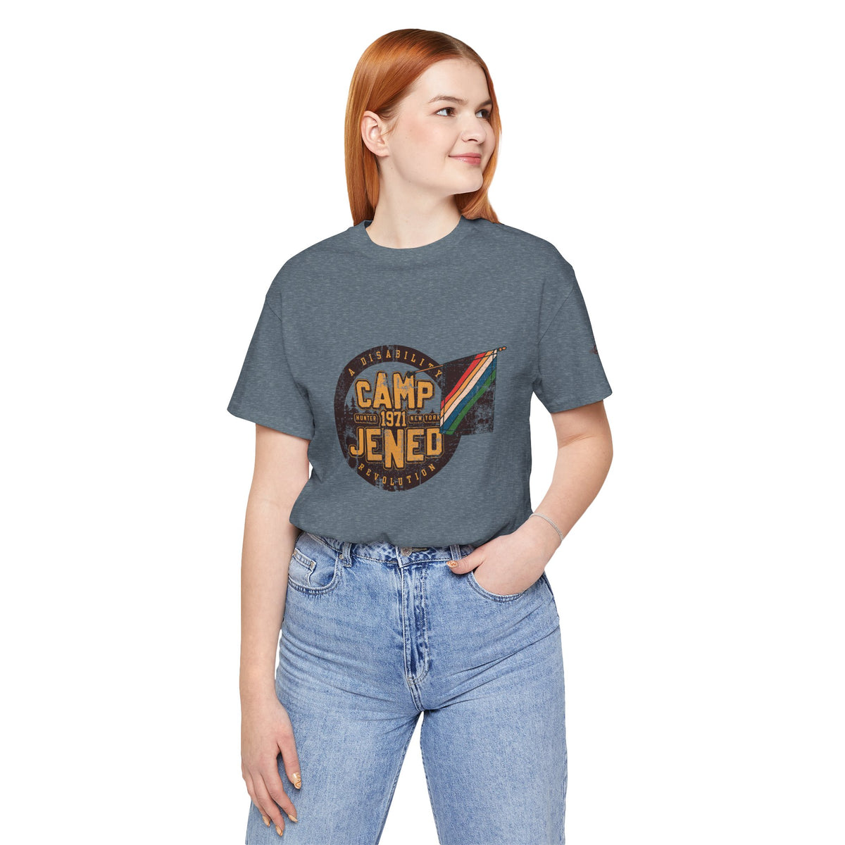 Camp Jened 1971 - A Disability Revolution - Adult Unisex Jersey Short Sleeve Tee