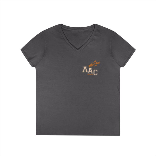 AAC Supports Team Enthusiast - Communication for the Win - Women's V-Neck T-Shirt
