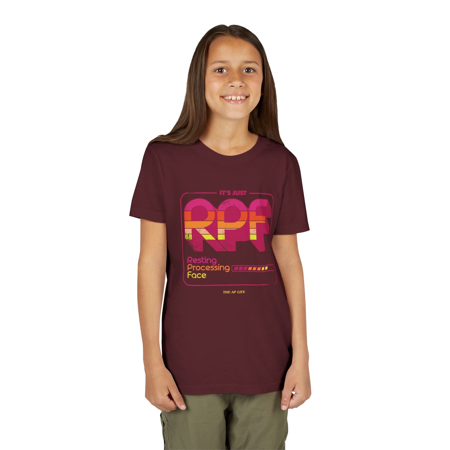 It's Just RPF - Resting Processing Face - Youth Unisex Short Sleeve Tee