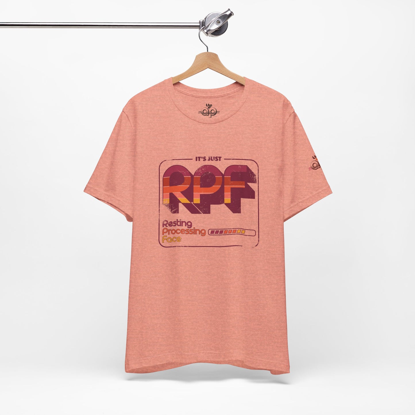 It's Just RPF - Resting Processing Face - Adult Unisex Jersey Short Sleeve Tee