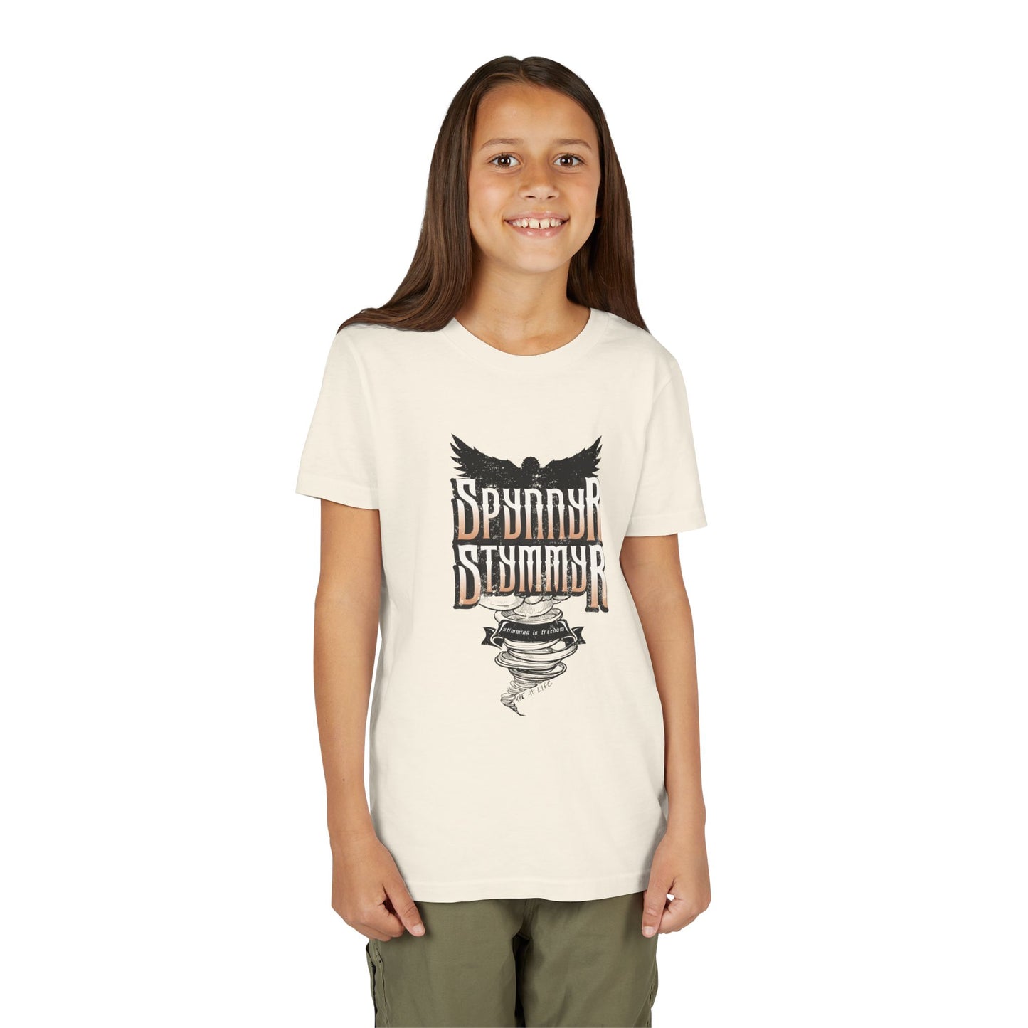 Spynnyr Stymmyer - Stimming is Freedom - Youth Unisex Jersey Tee