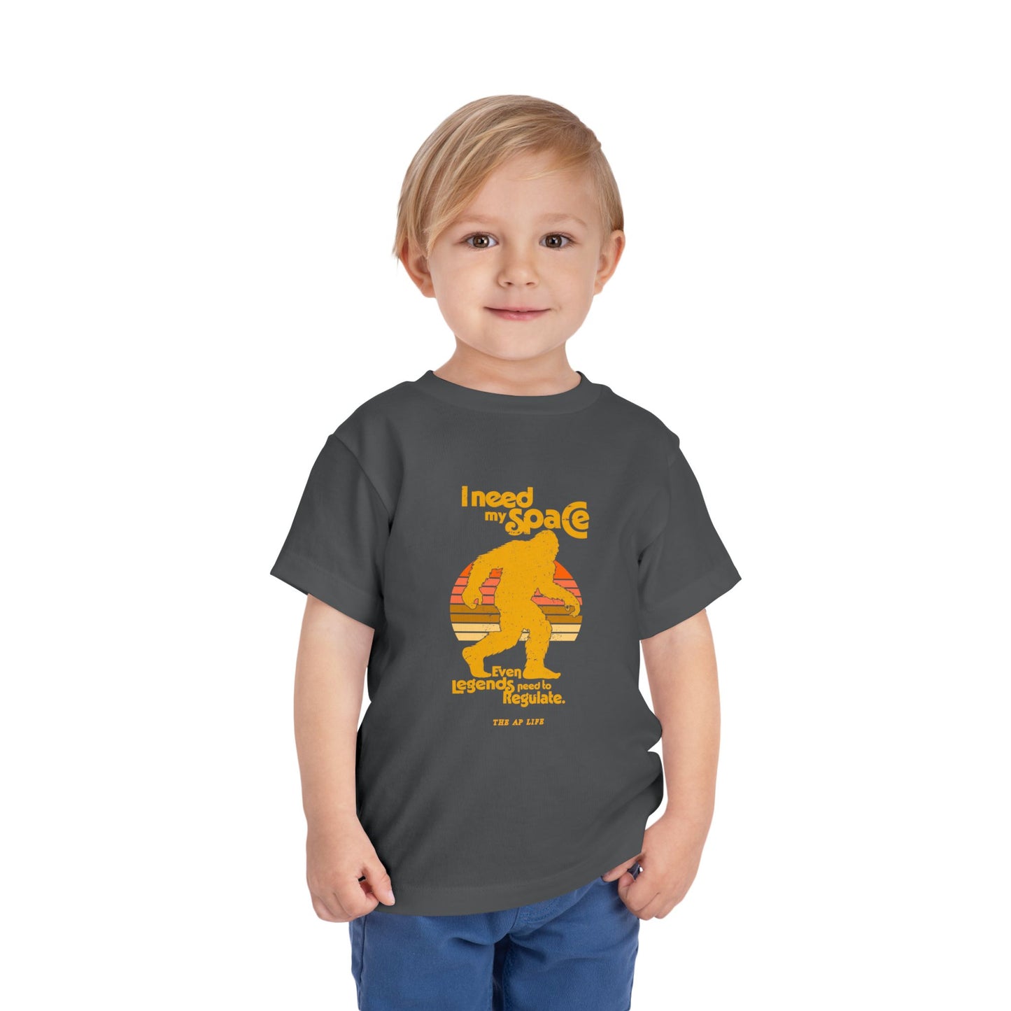 I Need My Space (Even Legends Need to Regulate) Bigfoot/Sasquatch - Toddler Jersey Tee