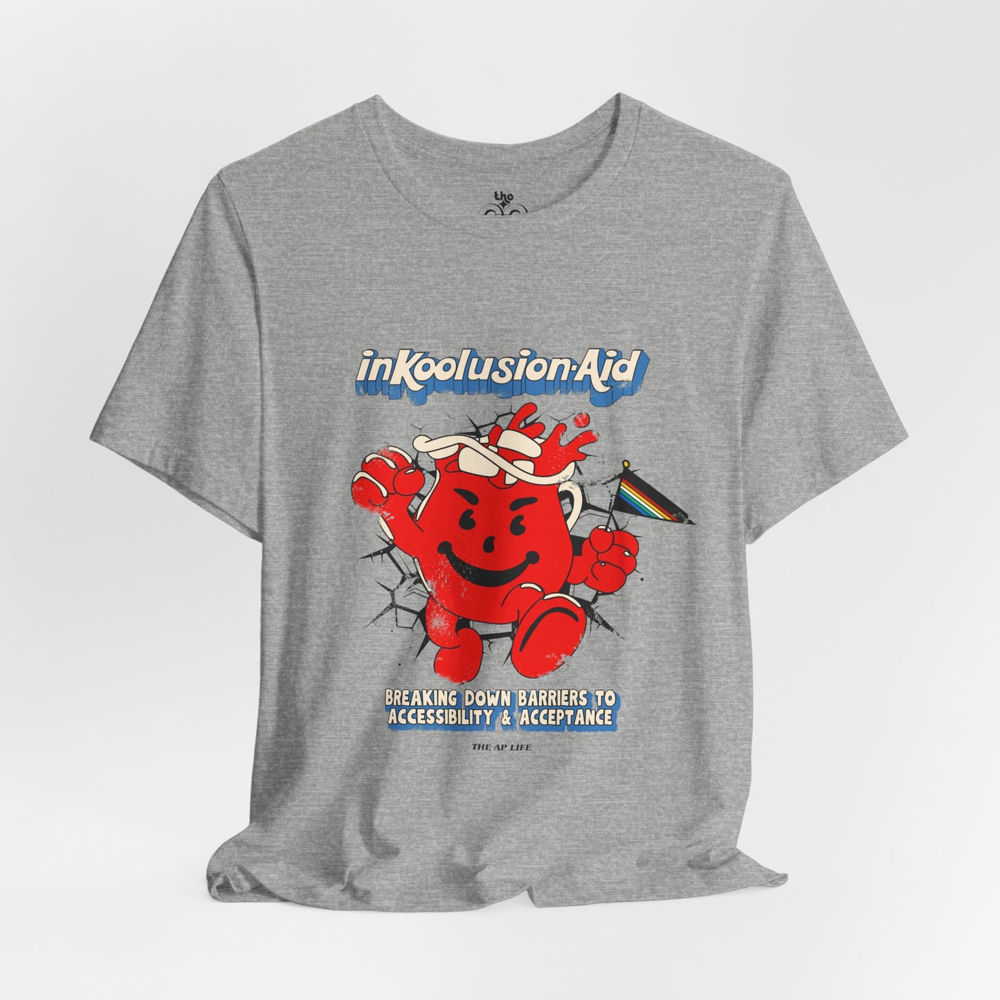 InKoolusion Aid - Breaking Down Barriers to Accessibility & Acceptance - Disability Rights - Adult Unisex Jersey Short Sleeve Tee