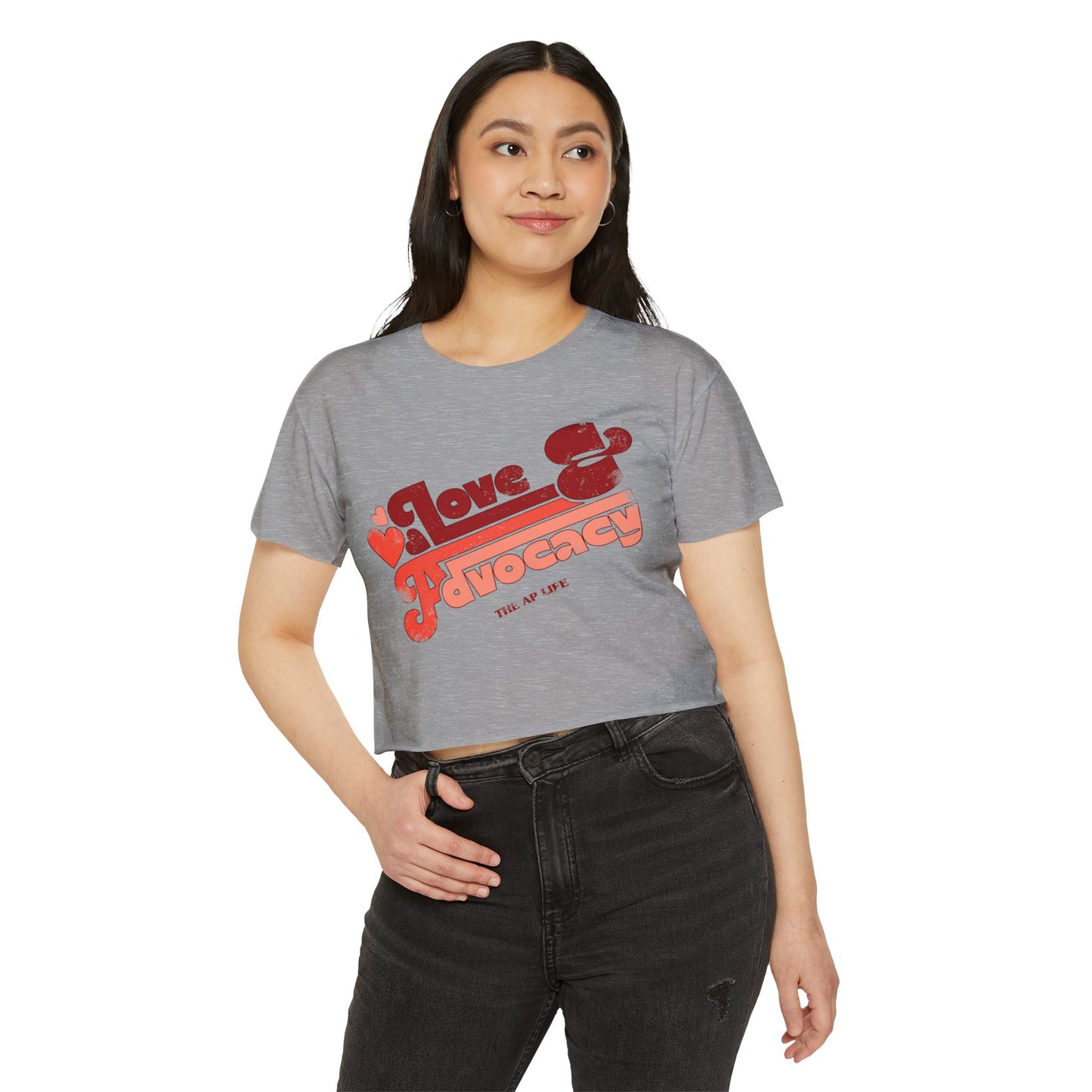 Love & Advocacy - Women's Crop Top Tee