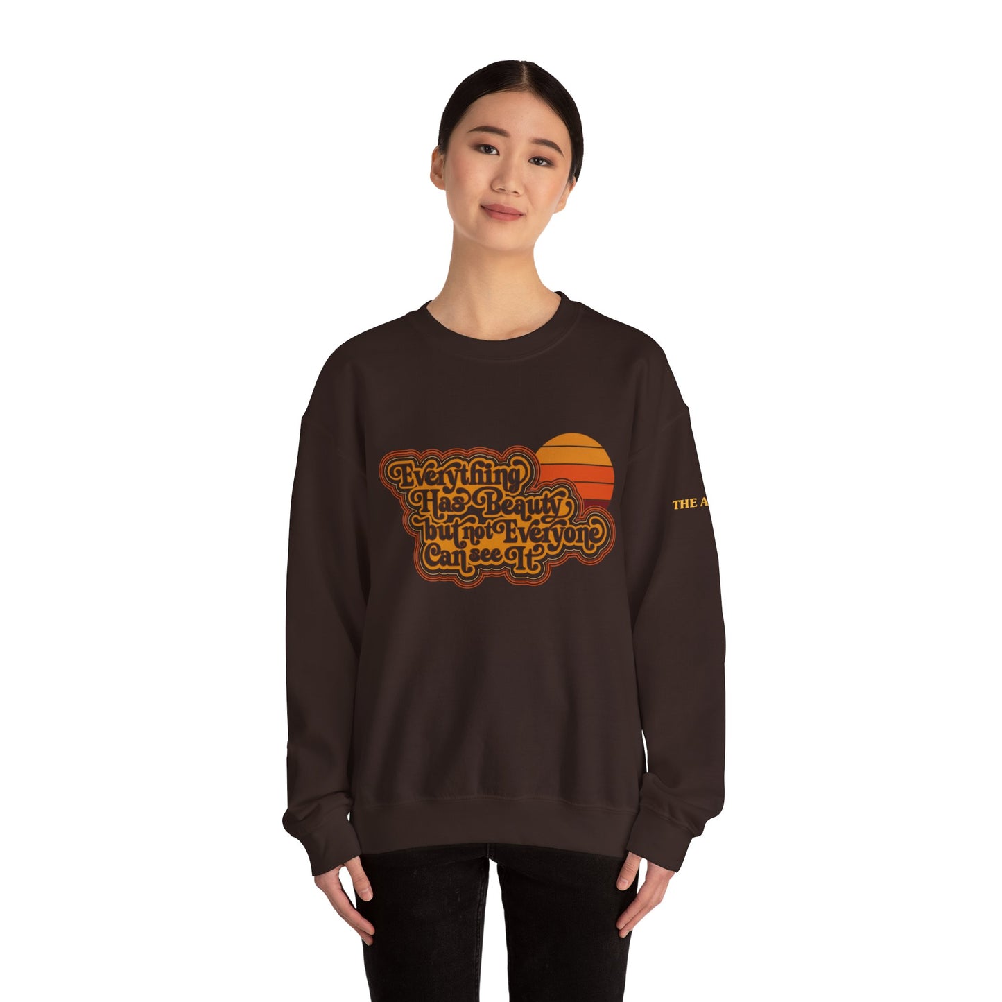 Everything has Beauty but not Everyone can see it - Confucius - Unisex Heavy Blend™ Crewneck Sweatshirt