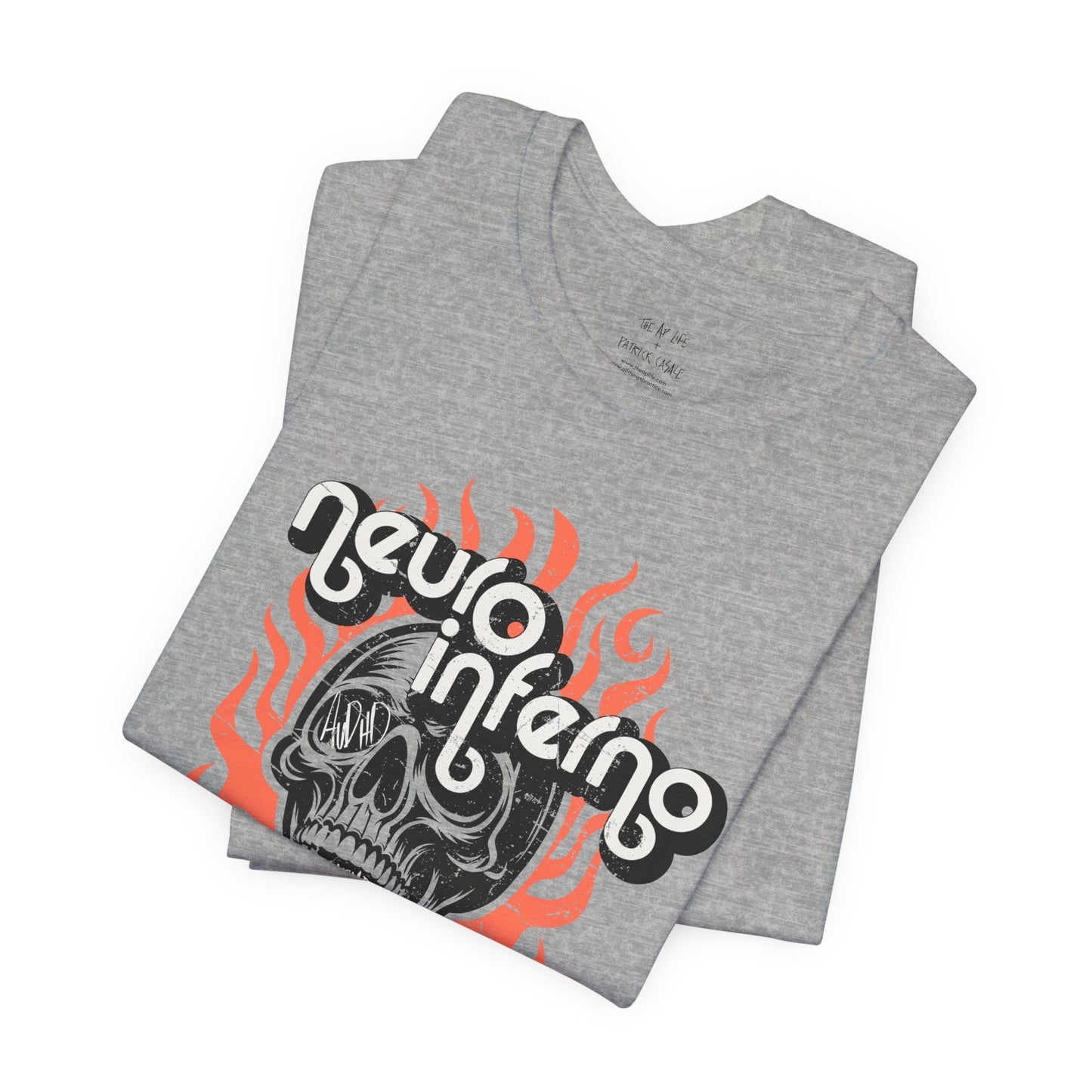 Neuro Inferno - AuDHD Burnout - Patrick Casale - Adult Unisex Jersey Tee (Ships Internationally)