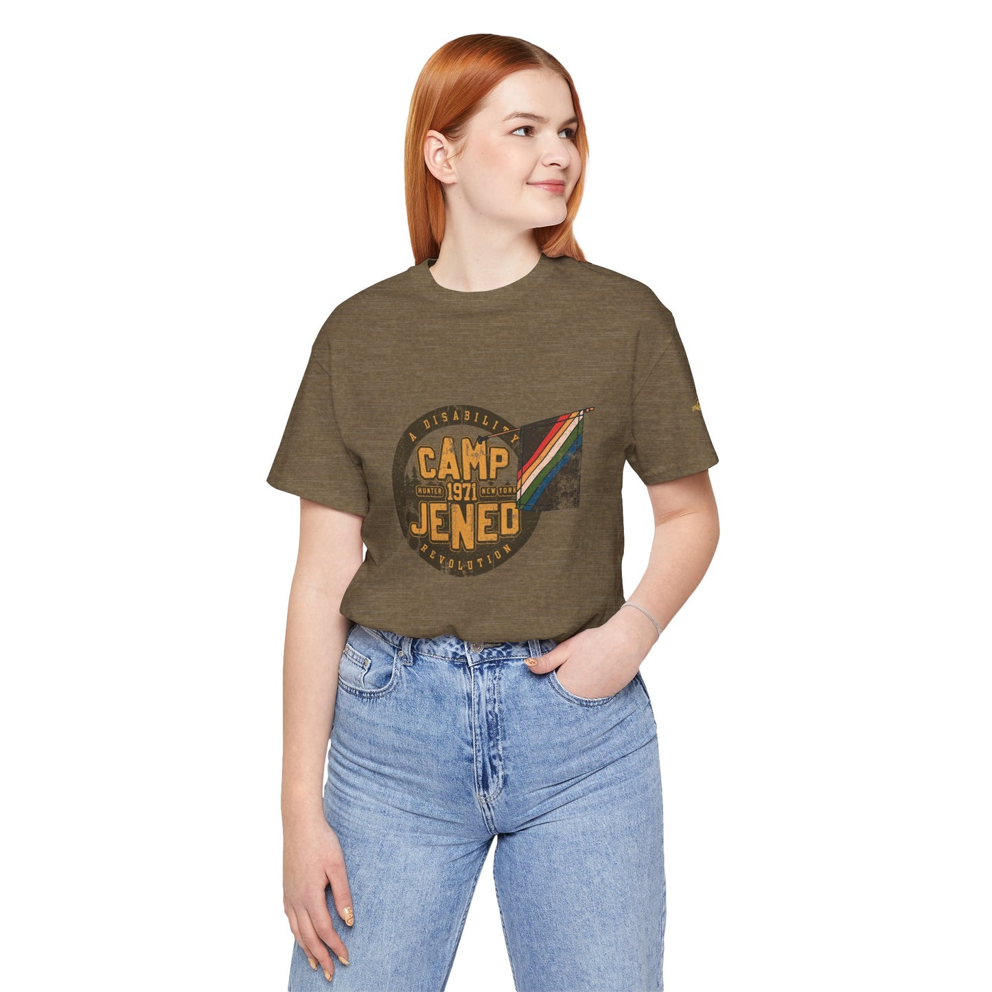 Camp Jened 1971 - A Disability Revolution - Adult Unisex Jersey Short Sleeve Tee