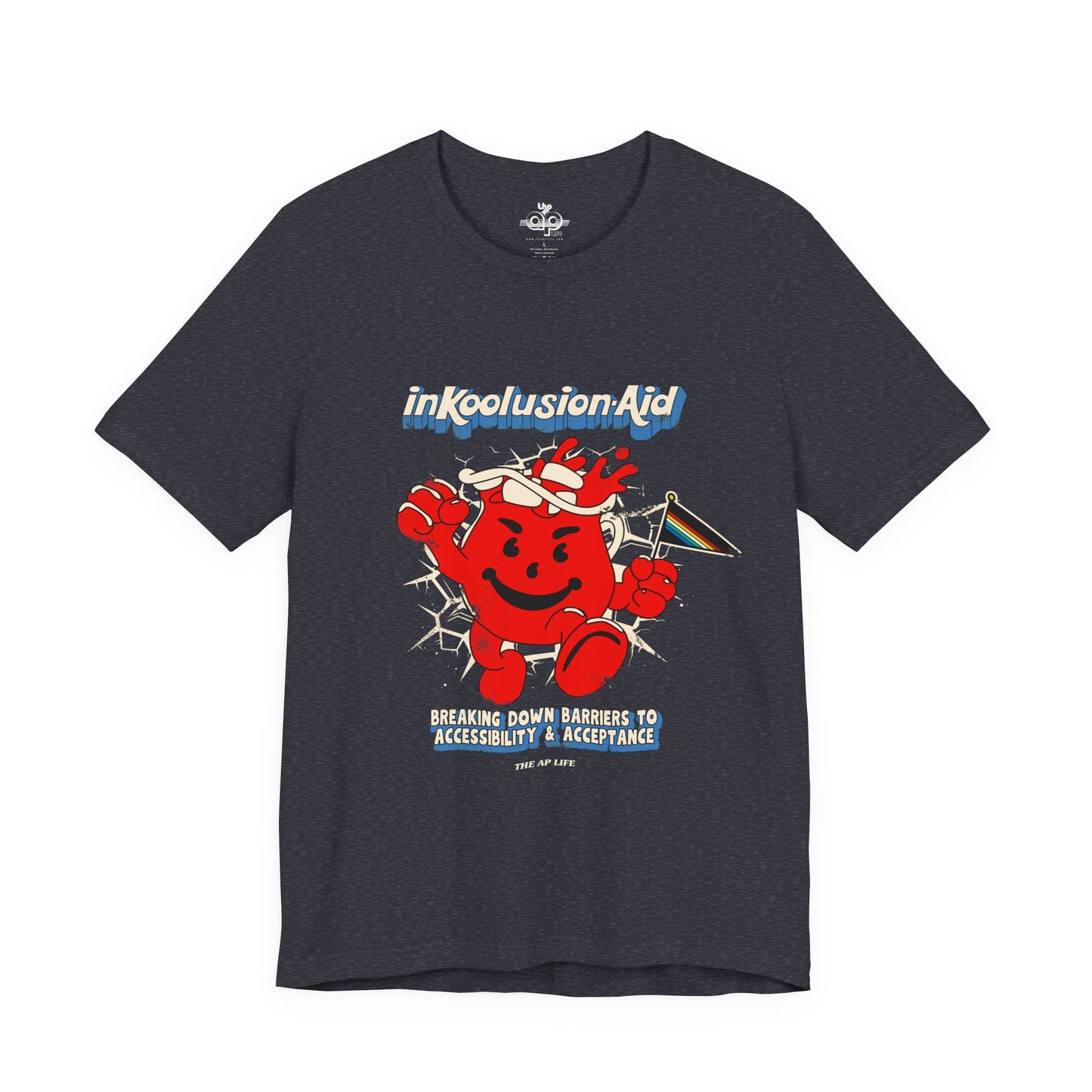 InKoolusion Aid - Breaking Down Barriers to Accessibility & Acceptance - Disability Rights - Adult Unisex Jersey Short Sleeve Tee
