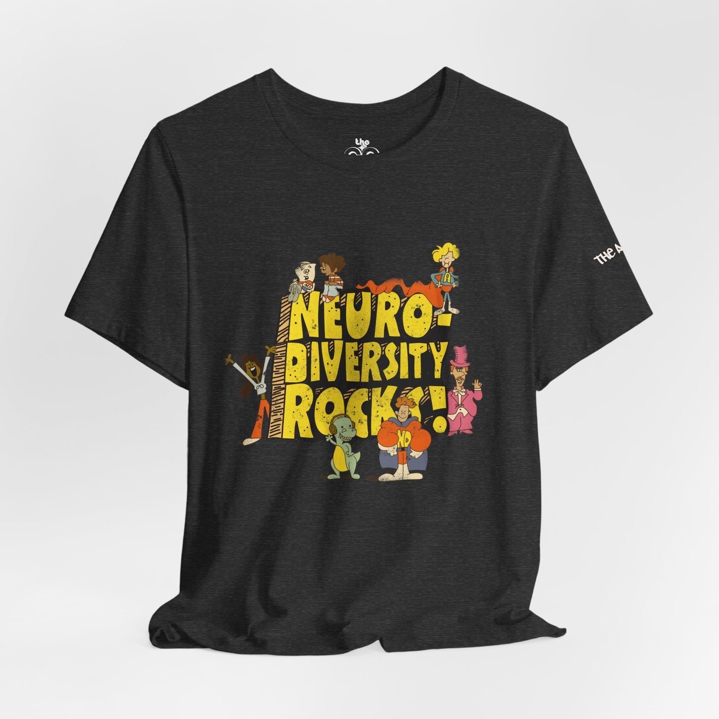 Neurodiversity Rocks - School House - Adult Unisex Jersey Short Sleeve Tee