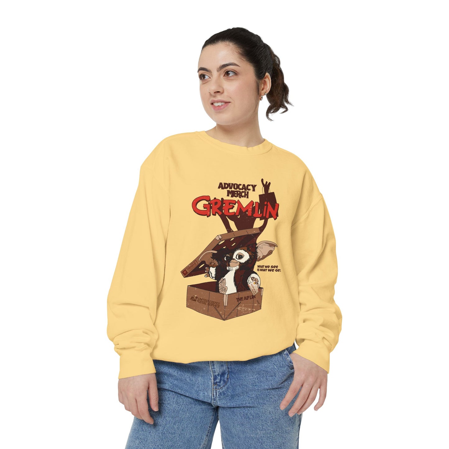 Advocacy Merch Gremlin - Adult Unisex Garment-Dyed Sweatshirt
