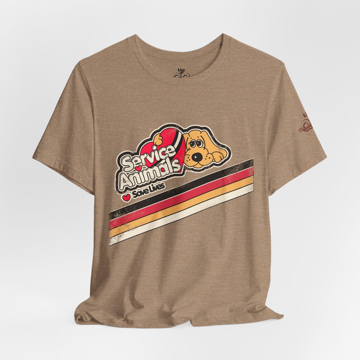 Service Animals Save Lives - Adult Unisex Jersey Short Sleeve Tee