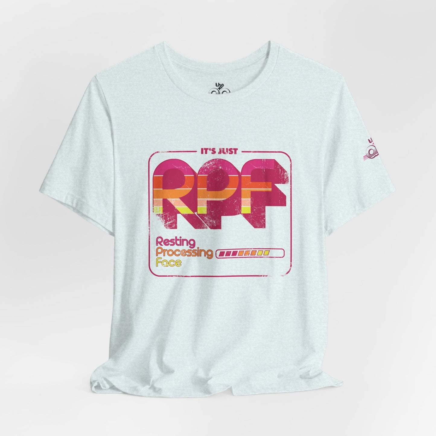 It's Just RPF - Resting Processing Face - Adult Unisex Jersey Short Sleeve Tee