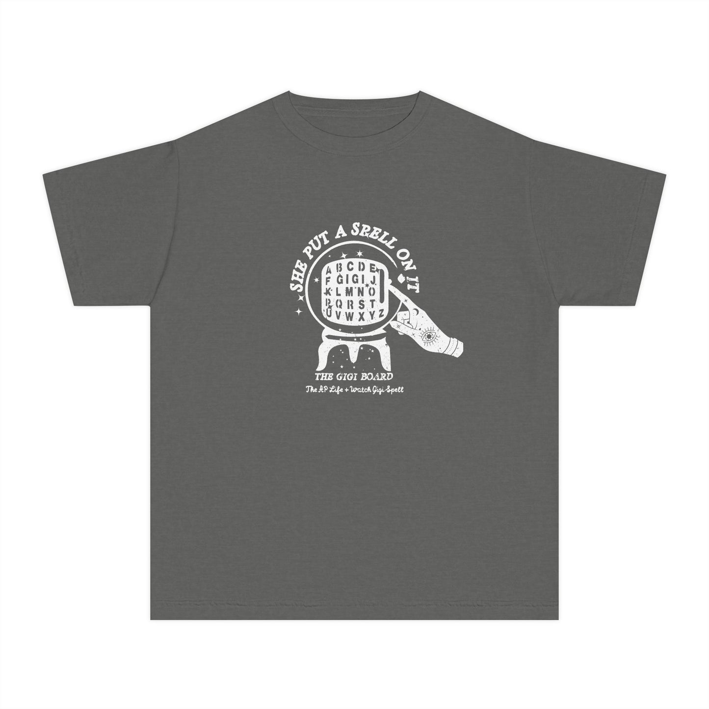 She Put a Spell on it - The Gigi Board - Youth Unisex Tee - Watch Gigi Spell Fundraiser