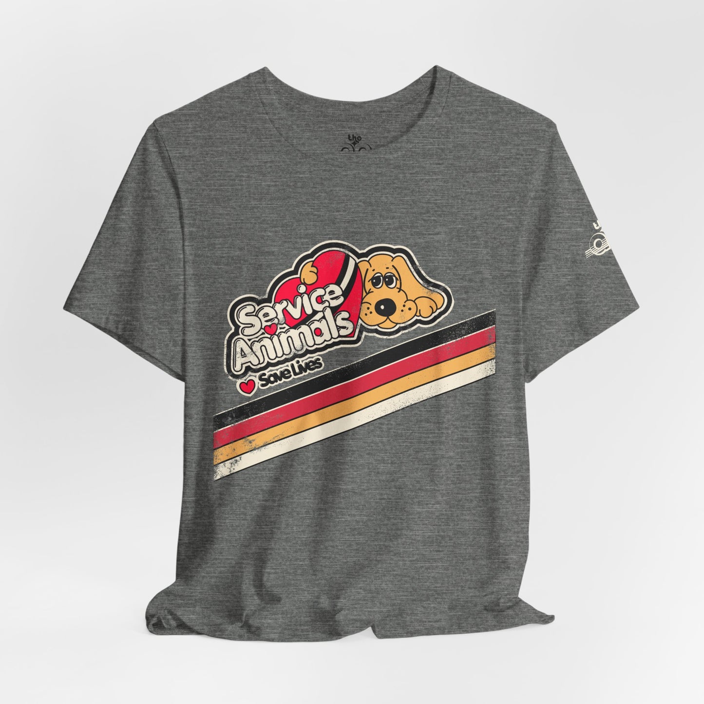 Service Animals Save Lives - Adult Unisex Jersey Short Sleeve Tee