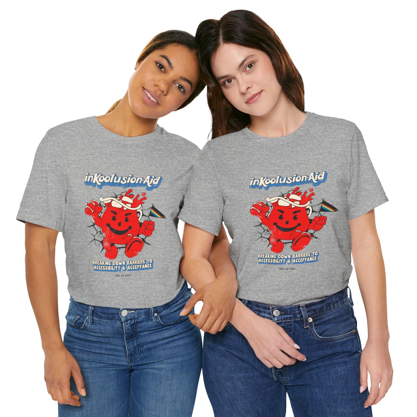 InKoolusion Aid - Breaking Down Barriers to Accessibility & Acceptance - Disability Rights - Adult Unisex Jersey Short Sleeve Tee