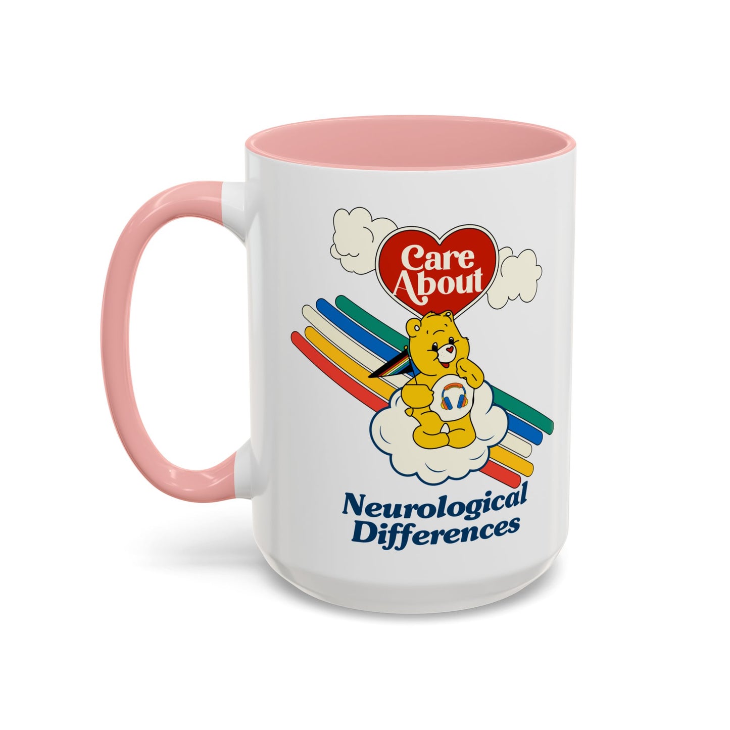 Care About Neurological Differences - Disability Rights - Accent Coffee Mug (11, 15oz)