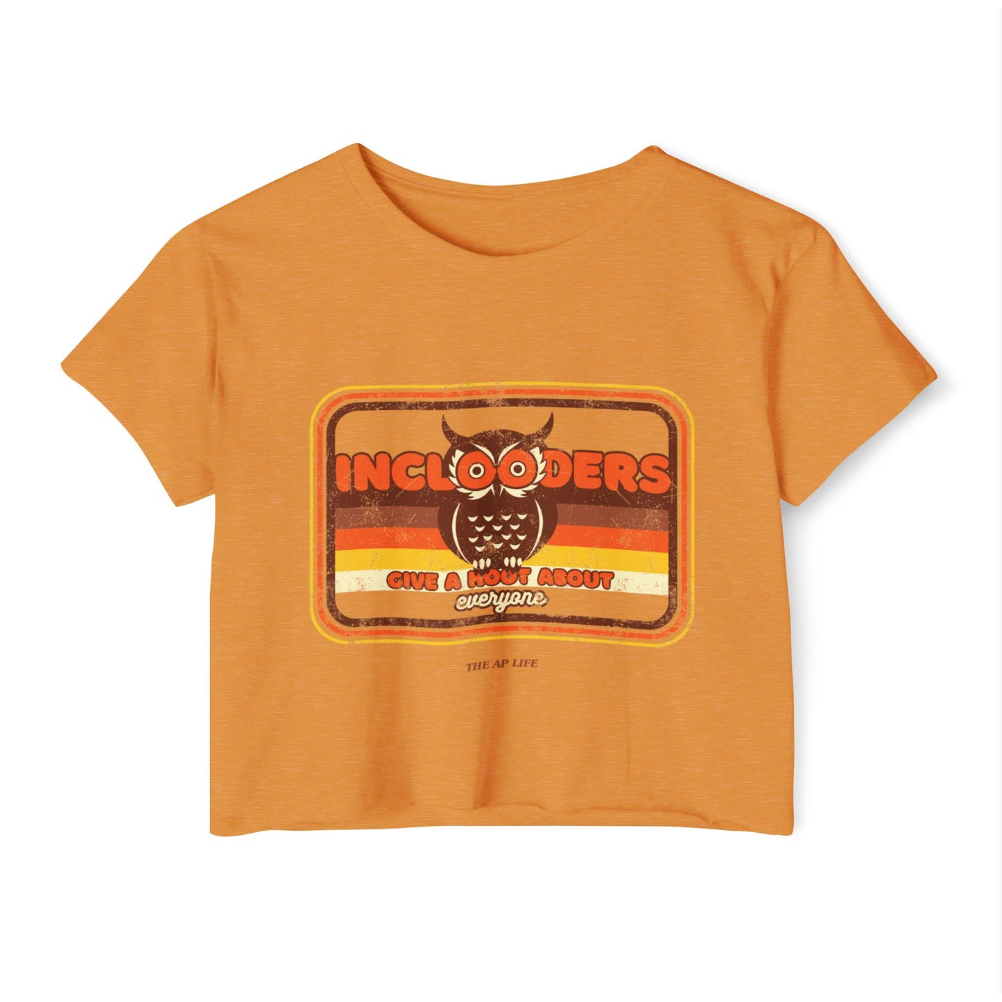 Inclooders Give a Hoot About Everyone - Women's Cropped Tee