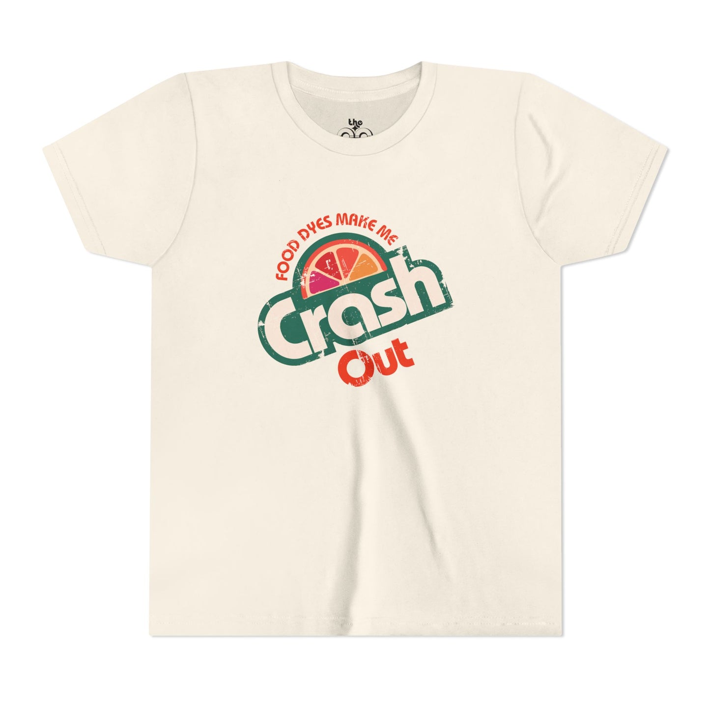 Food Dyes Make Me Crash Out - Unisex Youth Short Sleeve Tee