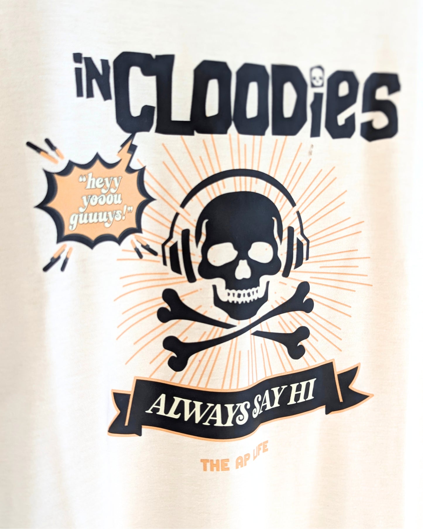 InCloodies Always Say Hi Unisex Ringer Tee