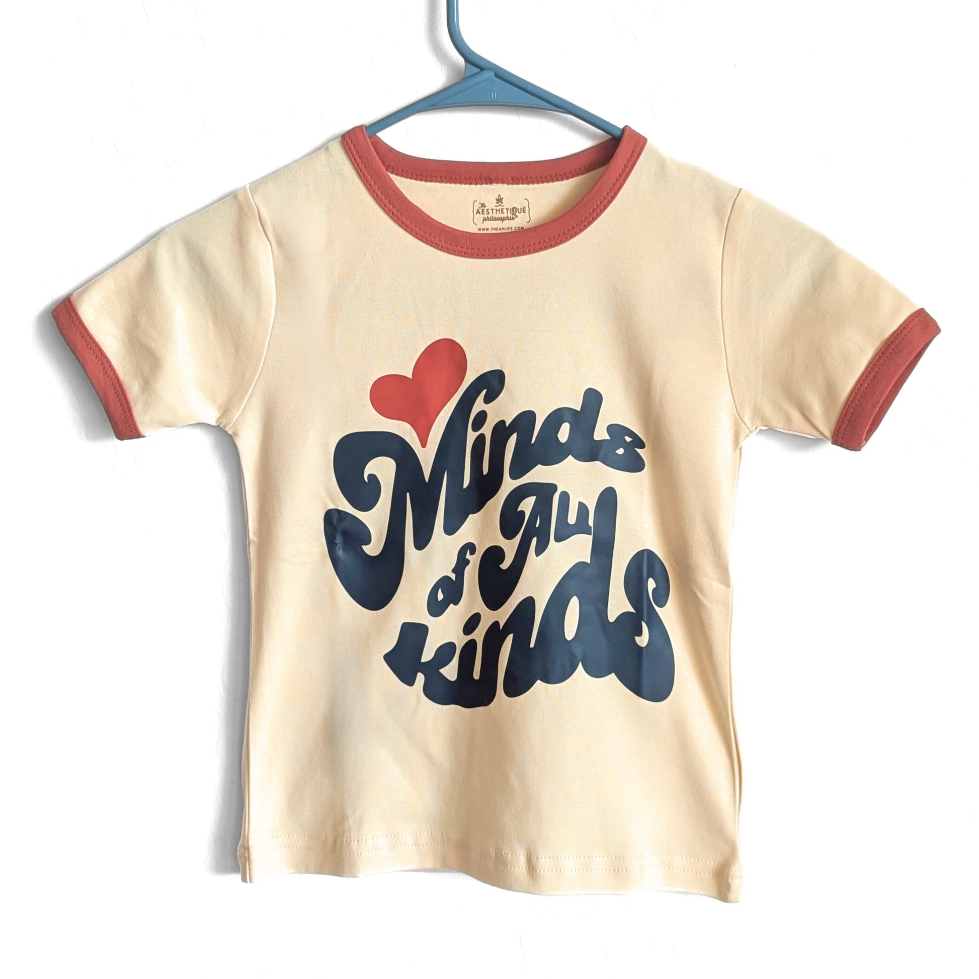 Minds of All Kinds Little Kids Ringer Tee – The Aesthetique Philosophie