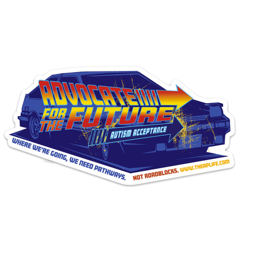 Advocate For The Future Retro Style Sticker