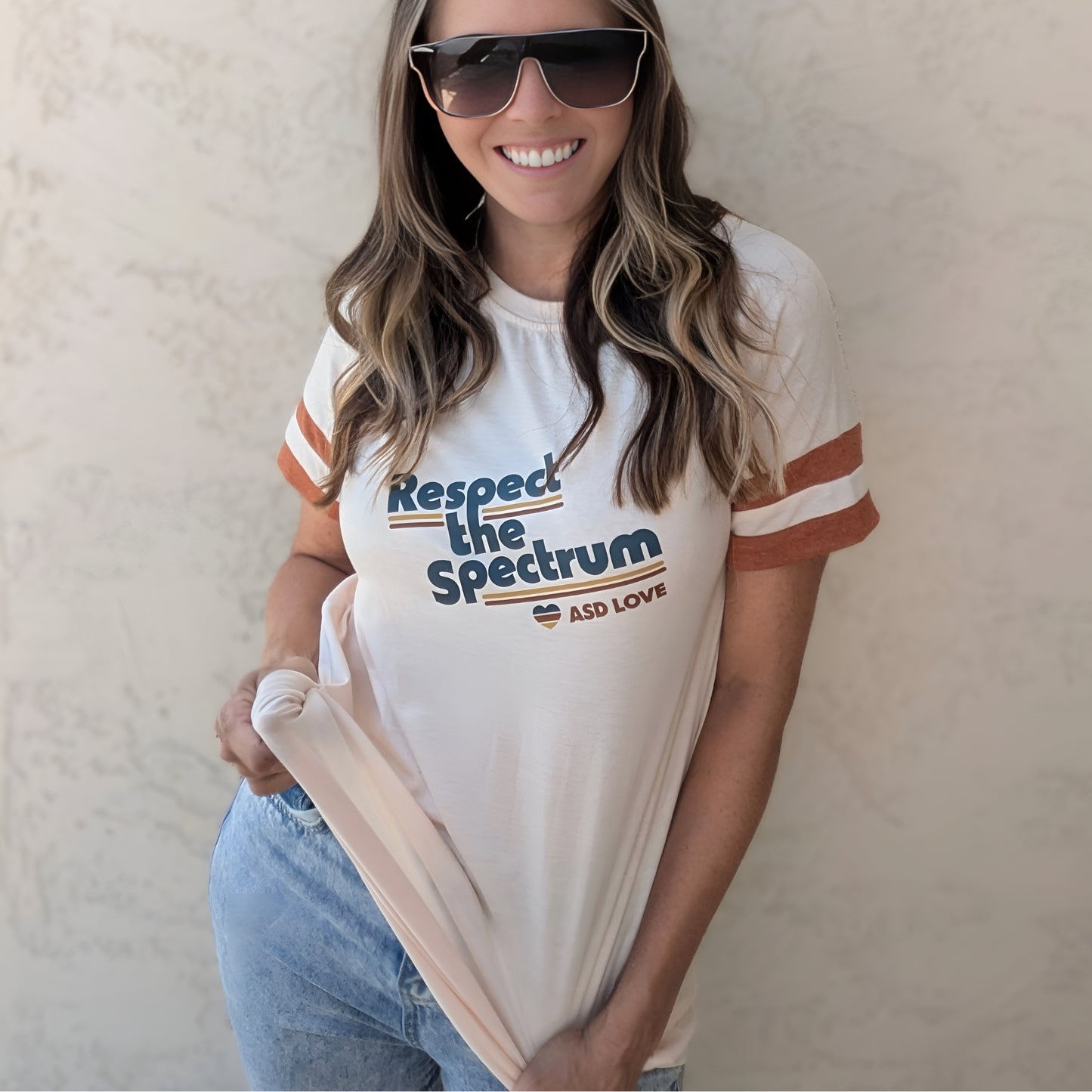 Women's Retro Vibe Advocacy Tee - Respect The Spectrum