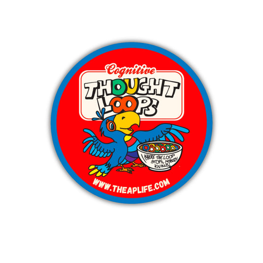 Cognitive Thought Loops - Where the Loop Stops, Nobody Knows - Matte Circle Sticker