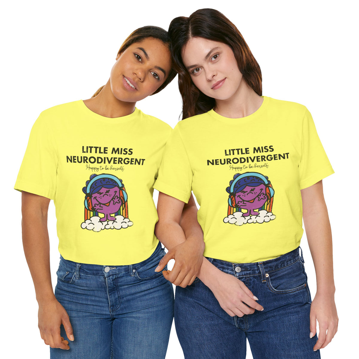 Little Miss Neurodivergent -Adult Unisex Jersey Short Sleeve Tee