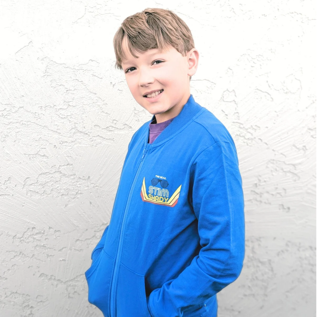 The Real Stim Shady Kids' Lightweight Cotton Terry Zip-Up