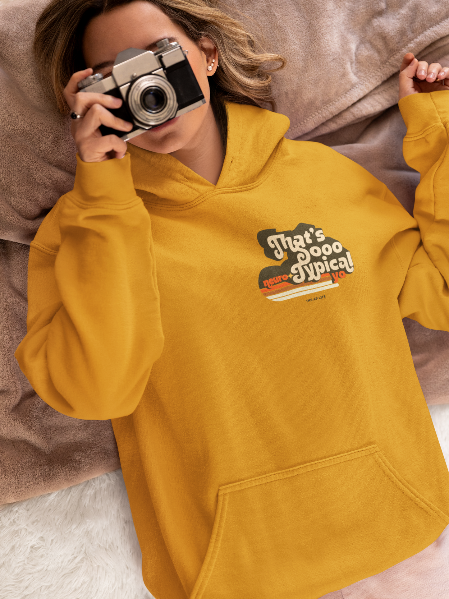 That's So Neuro-Typical Yo - Gold Unisex Adult Hoodie