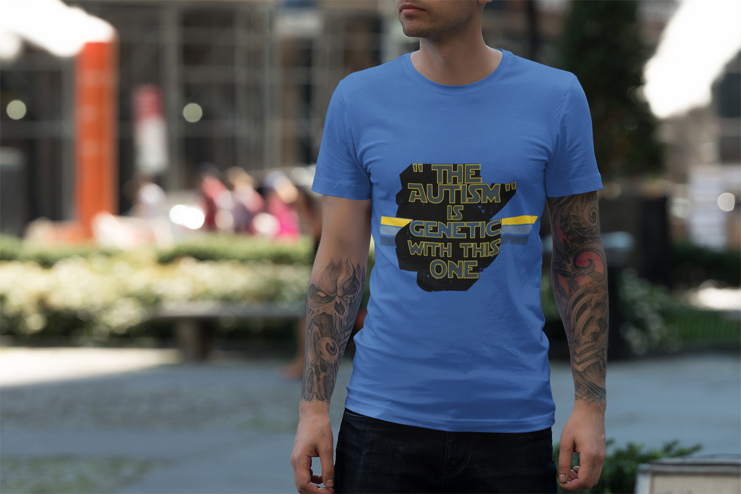 "The Autism" is Genetic with This One - Adult Unisex Triblend Tee