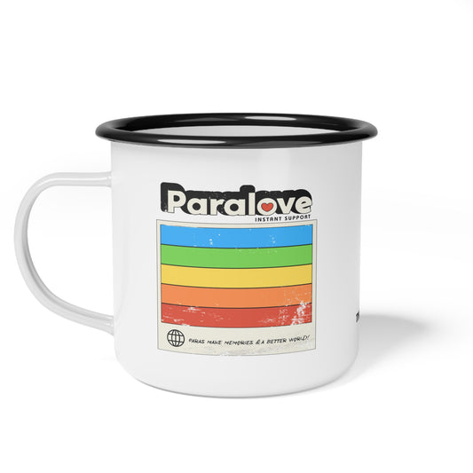 Para Love - Instant Support - Paras Make Memories & a Better World - Enamel Camp Cup