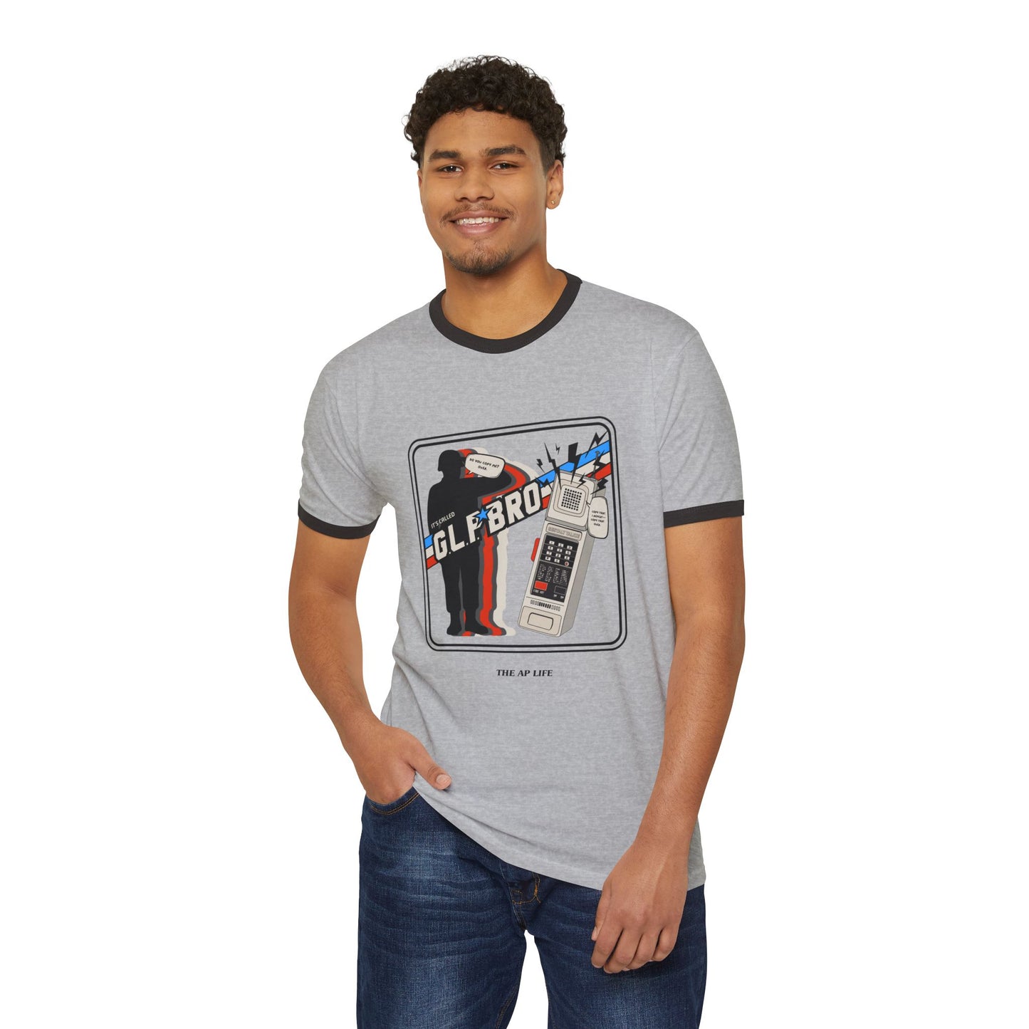 Do You Copy? It's Called GLP Bro - Gestalt - Adult Unisex Cotton Ringer T-Shirt