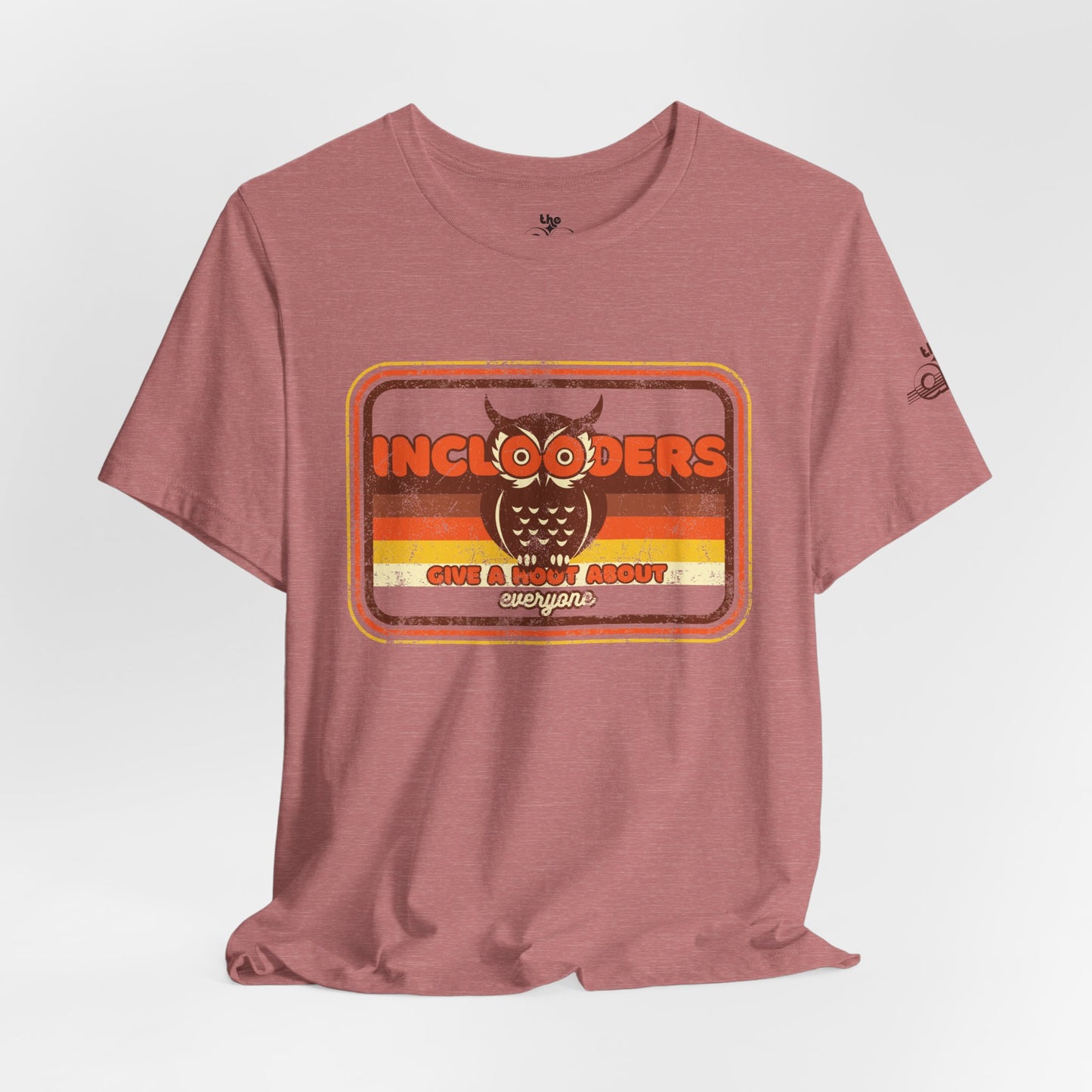 Inclooders Give a Hoot About Everyone - Adult Unisex Jersey Short Sleeve Tee
