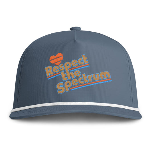 Repect The Spectrum - Embroidered Sunwashed Rope Cap