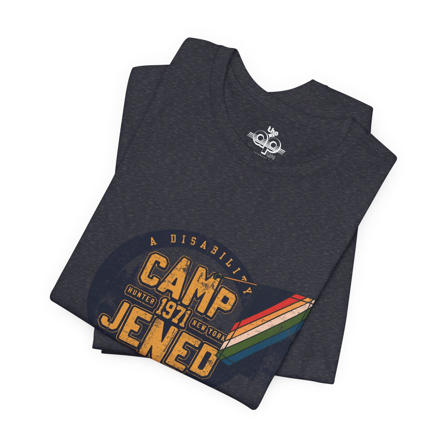 Camp Jened 1971 - A Disability Revolution - Adult Unisex Jersey Short Sleeve Tee