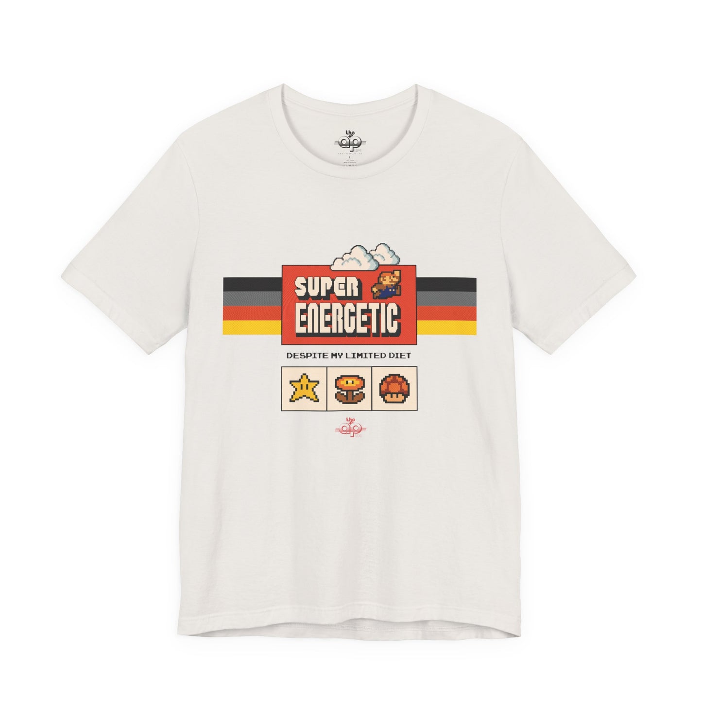 Super Energetic, Despite My Limited Diet - Adult Unisex Jersey Short Sleeve Tee
