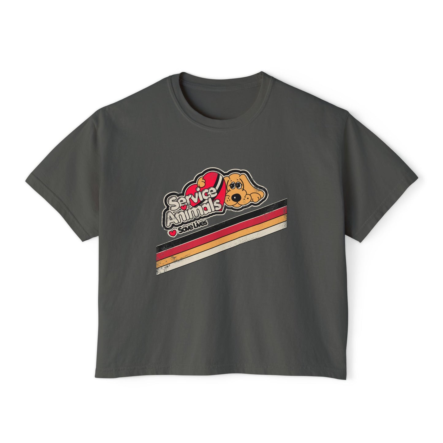 Service Animals Save Lives - Women's Boxy Tee