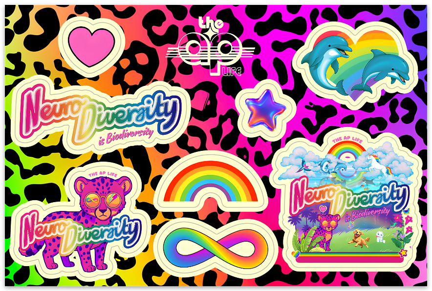 VHS Case Sticker Pack (4 Sheets of Vinyl Retro-Style Stickers)