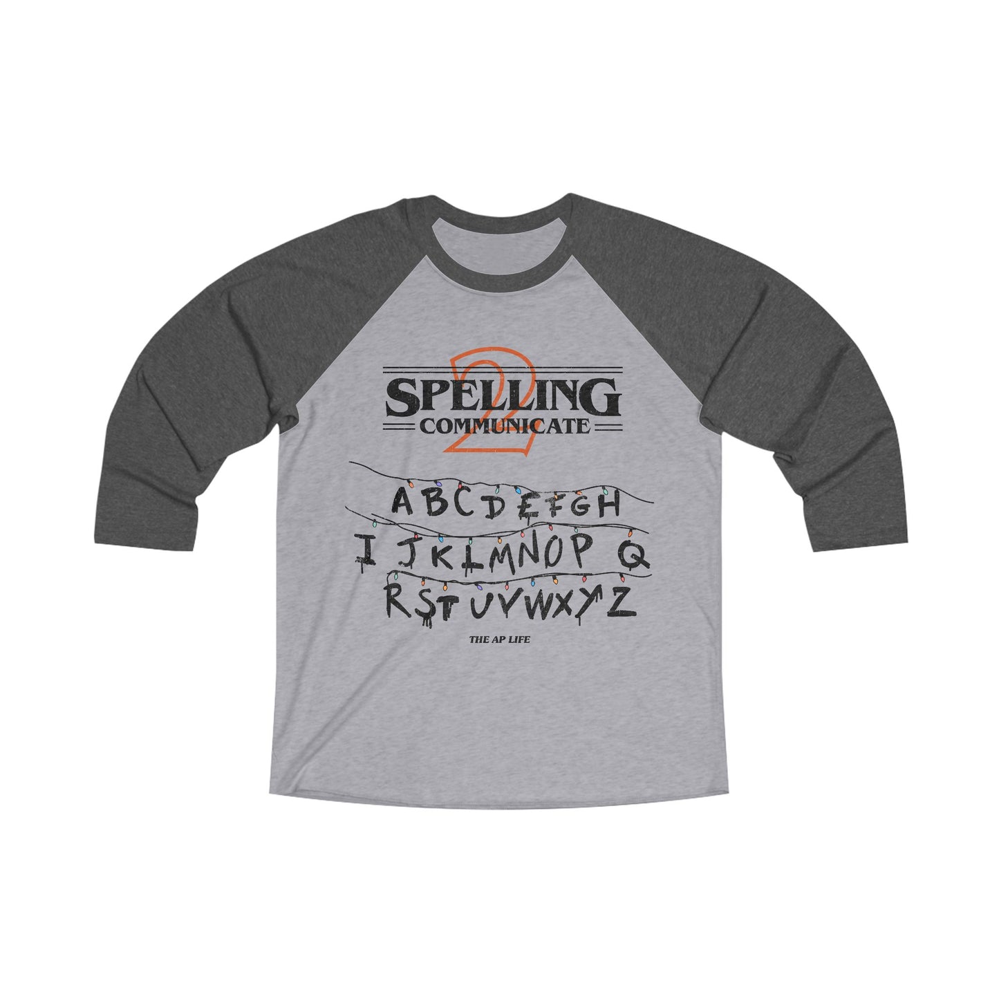 Spelling to Communicate - S2C - Adult Unisex Tri-Blend 3\4 Raglan Tee