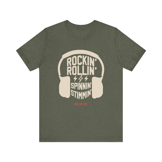 Rockin' Rollin' Spinnin' Stimmin' - Wholesale Tee