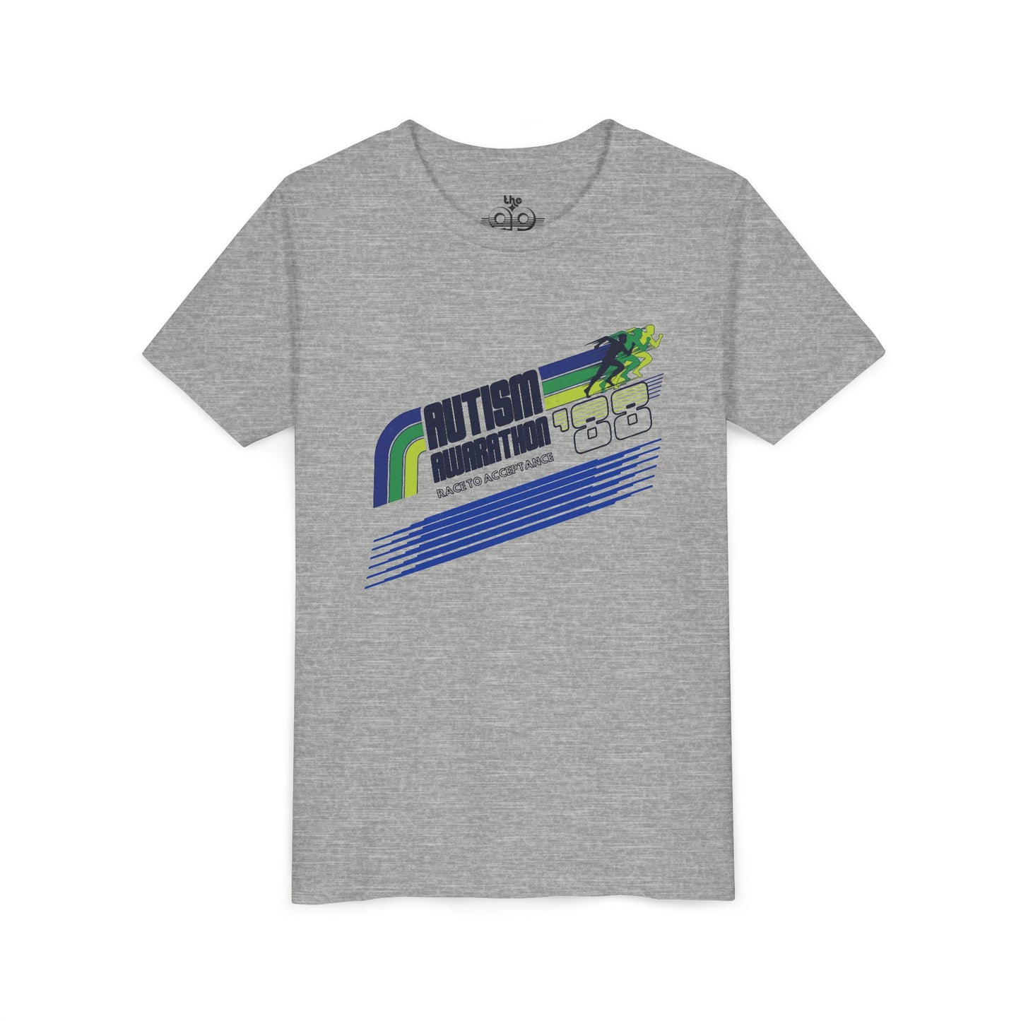 Autism Awarathon - Race to Acceptance - Youth Unisex Short Sleeve Tee
