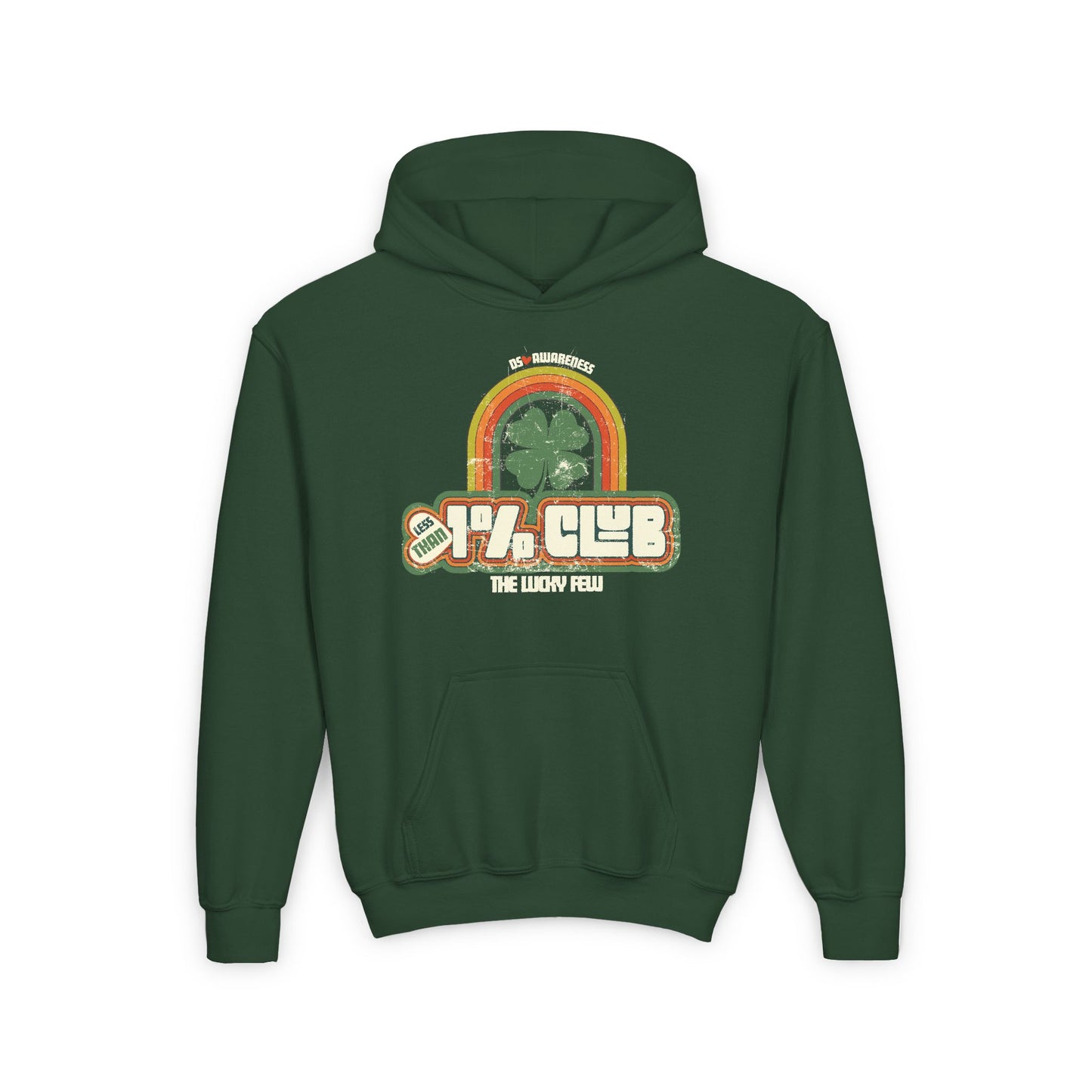 Less Than 1% Club (The Lucky Few) DS Awareness - Youth Unisex Hoodie