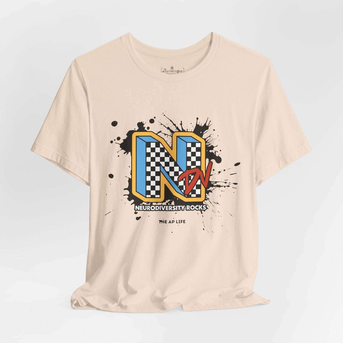 NDV Neurodiversity Rocks - Unisex Jersey Short Sleeve Tee