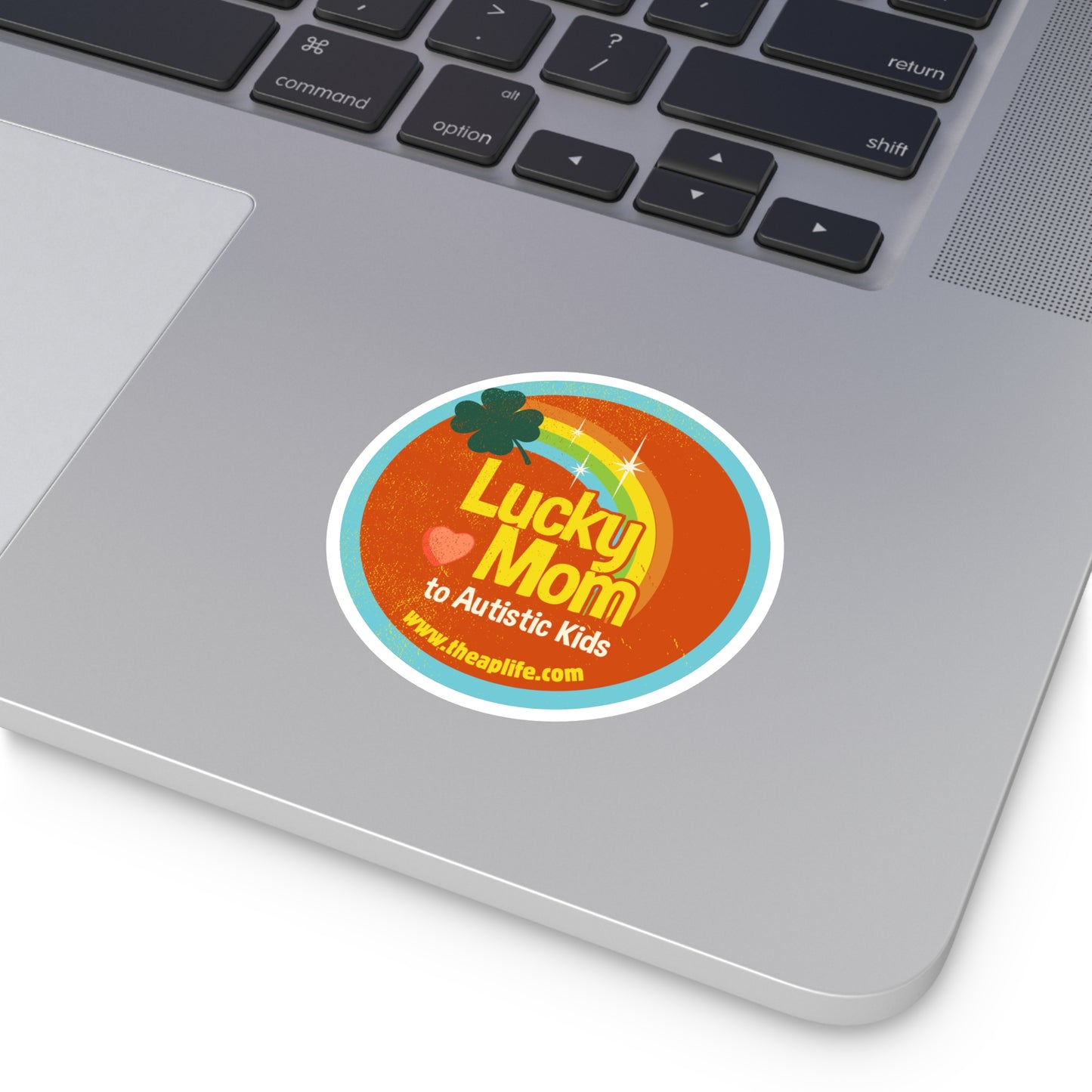 Lucky Mom to Autistic Kids - Round Stickers, Indoor\Outdoor