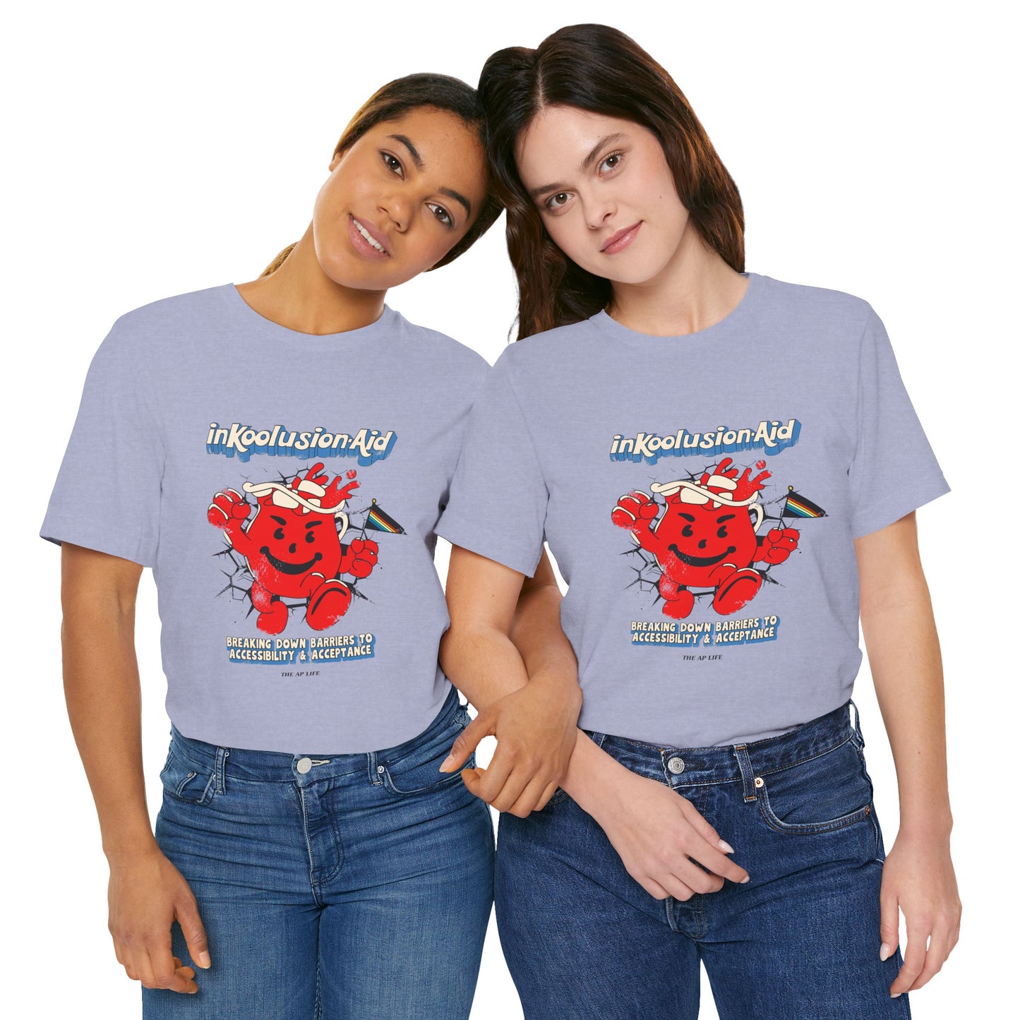 InKoolusion Aid - Breaking Down Barriers to Accessibility & Acceptance - Disability Rights - Adult Unisex Jersey Short Sleeve Tee